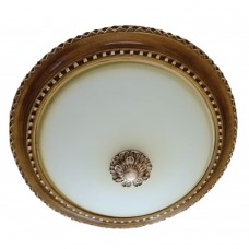 Πλαφονιέρα Οροφής Φ50cm 2xE27 230V Μεταλλική Μπρονζέ 955VENEZIA3L/BR